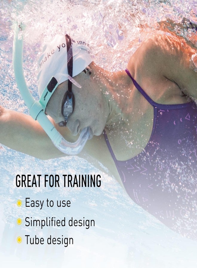 FINIS Glide Center-Mount Swim Snorkel for Adults - Adjustable Fit - Technique & Endurance Training - Mint Green - Image 3